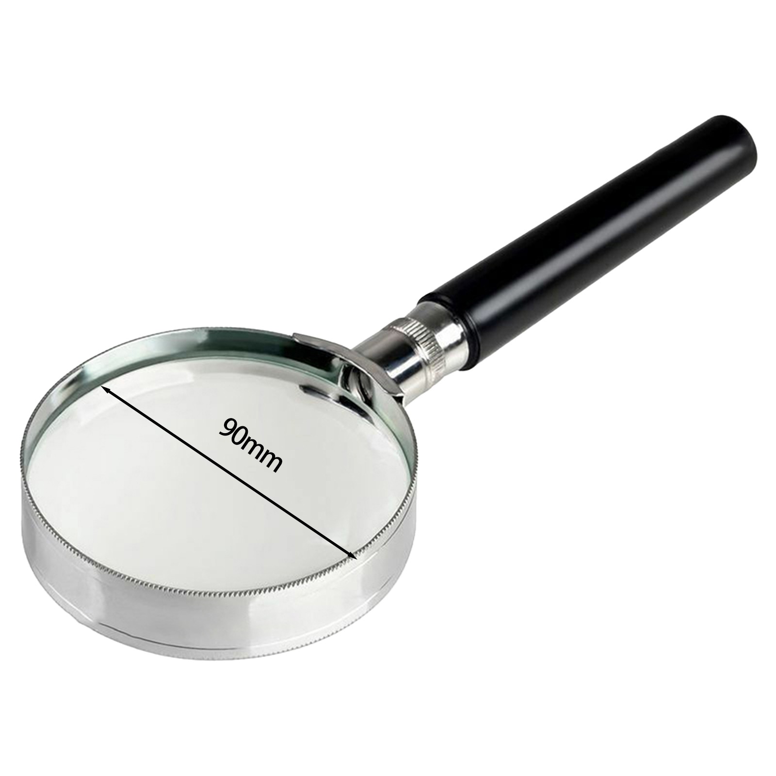 5X Handheld Magnifying Glass for Reading and Close Inspection, 75mm to 100mm